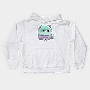 Elegant Persian Cat Sticker for Cat Lovers Kids Hoodie